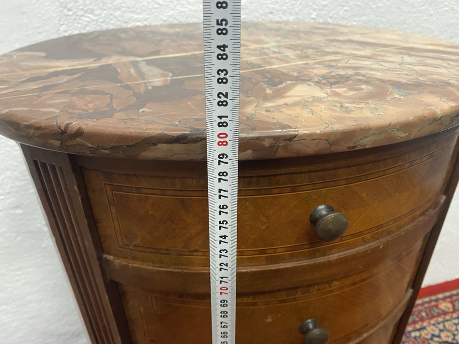 Френско конзолно шкафче конзола с плот от мрамор