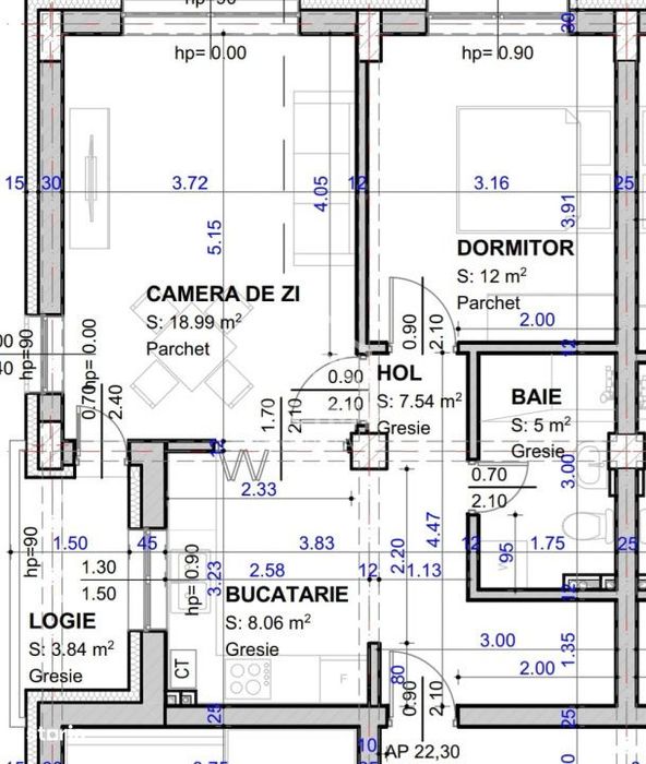 Apartament modern 2 camere | ETAJ 3 | 52 MP | ANSAMBLU REZIDENTIAL — fotografia 3