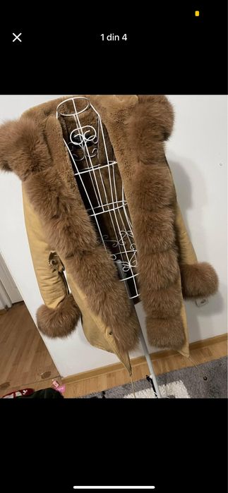 Geaca parka naturala