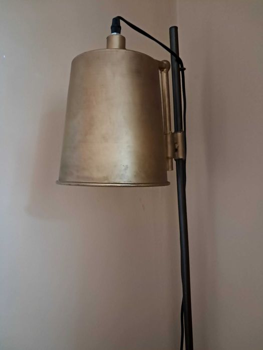 Лампион 144 см, желязо, златист