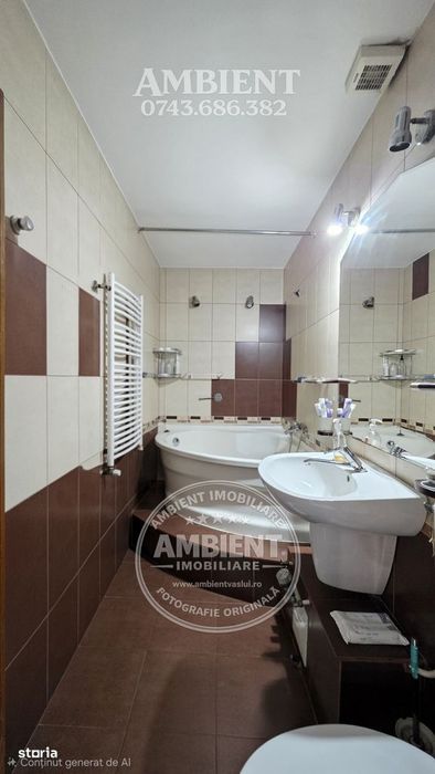 Apartament cu 3 camere, mobilat și utilat, VASLUI - zona CENTRU;