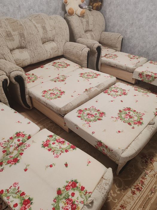 Б у диван с креслами