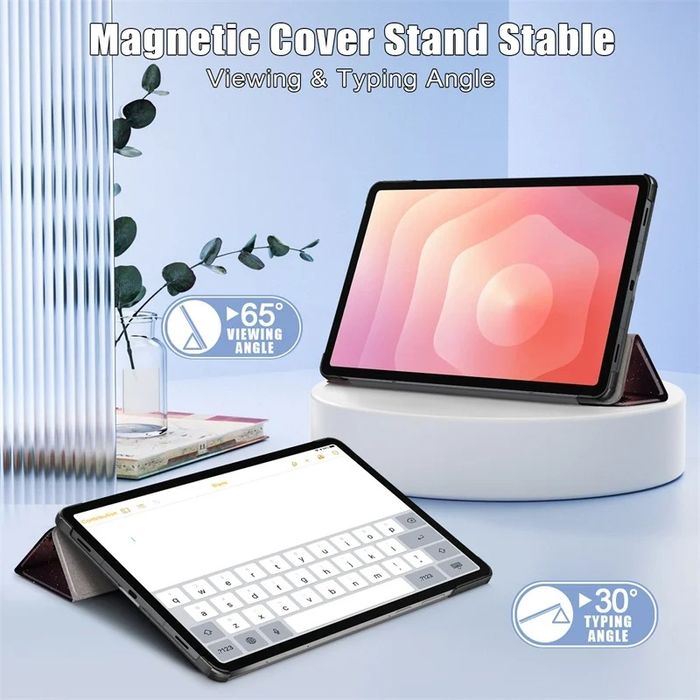 Samsung Galaxy Tab S11 11.0" 2025 / Кожен смарт калъф за таблет