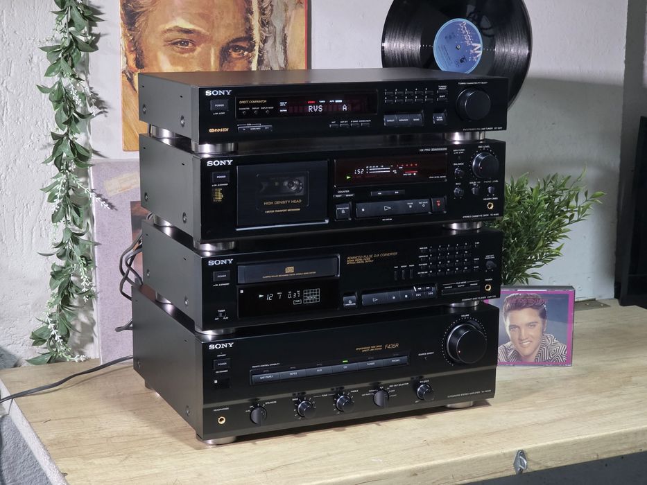 Linie audio SONY amplificator ta-f435r,cd player cdp-715 tuner st-s311