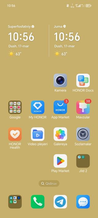 Honor x8a holati yaxshi