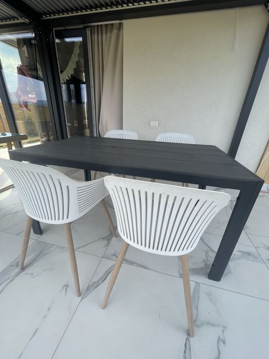 Set terasa cu scaune si masa de aluminiu JYSK