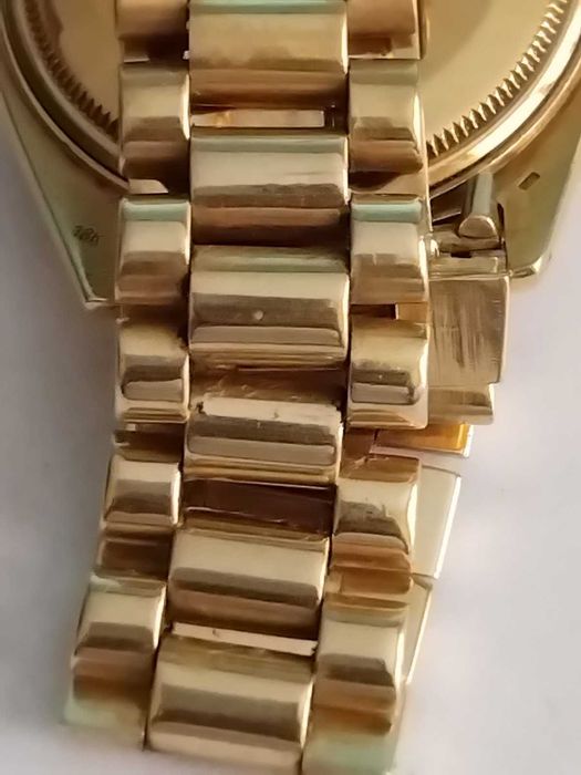 Златен Rolex 18к злато - каса и верижка от 1988г!