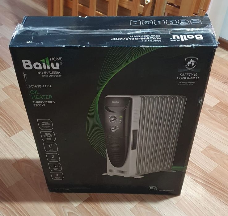 Обогреватель масляный новый Ballu