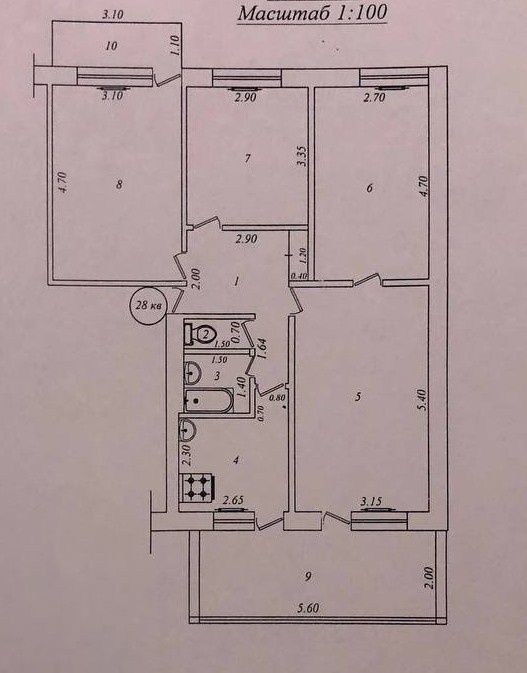 Продам 4 комнатную квартиру