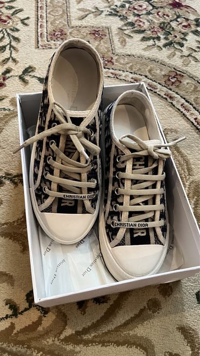 Dior кожаные кеды 40 размер