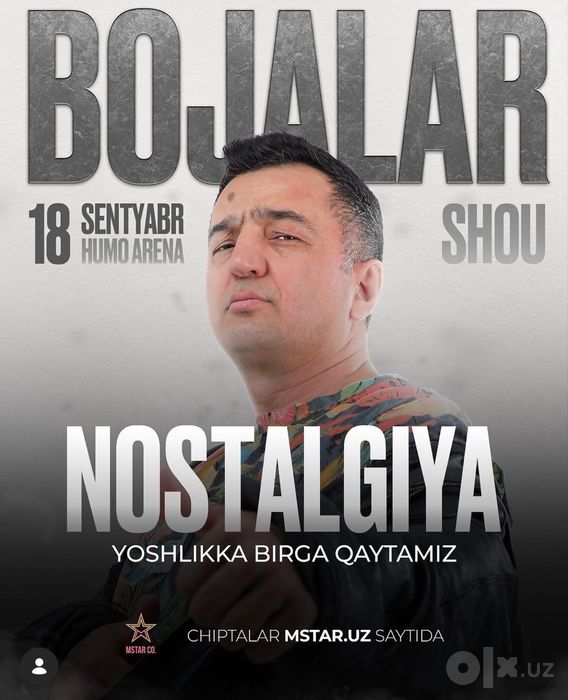 Bojalar shou 2 ta fanzona bilet