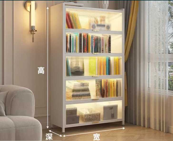 Многоуровневый книжный шкаф из металла \Шкаф для хранения книг и бумаг