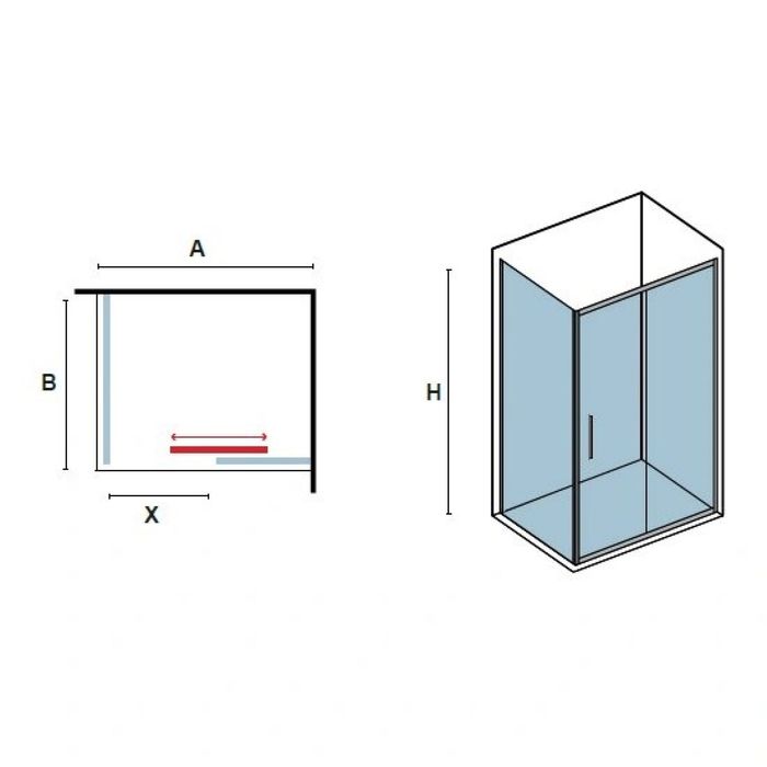 Чисто нова душ кабина KARAG 100×120×200 см – хром, нано покритие