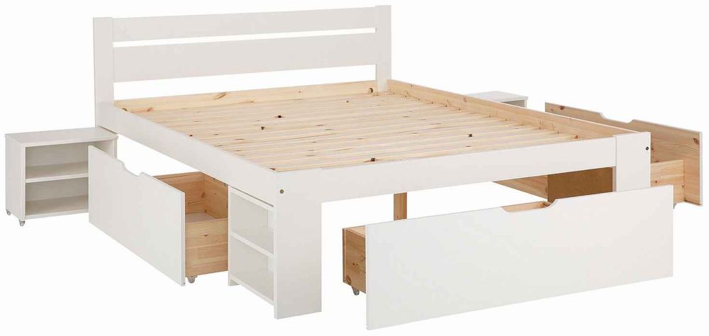 Pat din lemn 160x200