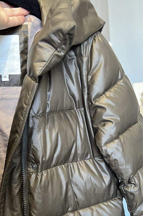 Куртка до колен, пуховик