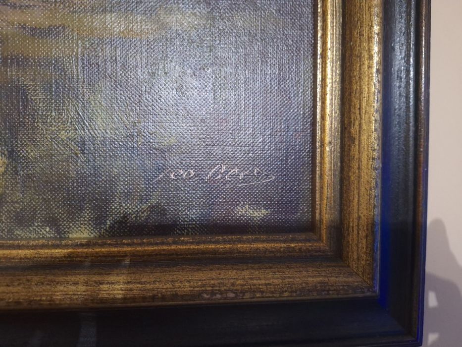 Vand tablou pictat in ulei pe panza