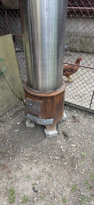 Vând cazan inox 120L