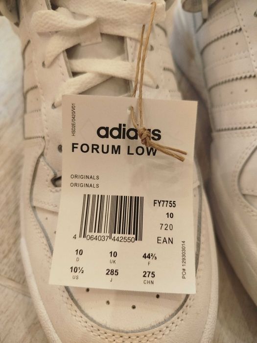 НОВИ! Бели кецове Adidas Forum low 44 45