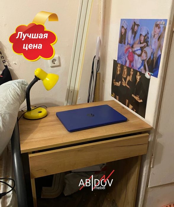 Письменный  стол лаконичный и удобный – ничего лишнего.