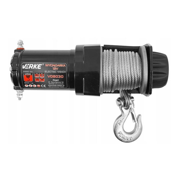 Troliu electric 12 V, 110 A, tragere maxima 2000 lb, capacitate