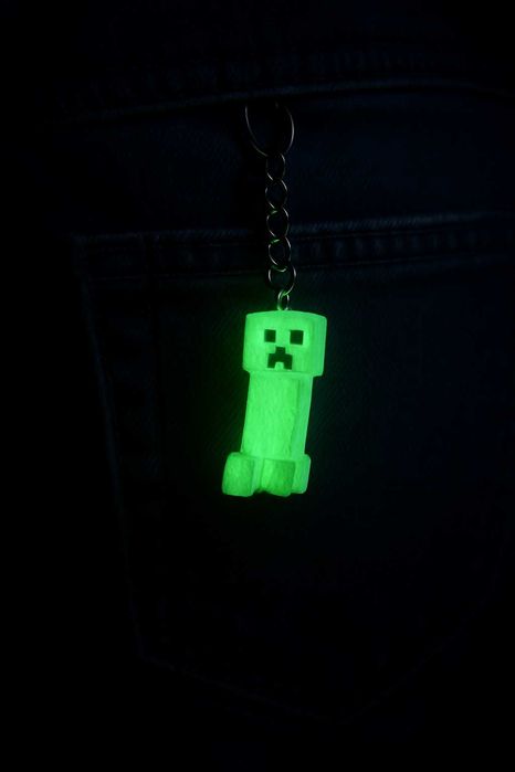 Breloc Creeper Minecraft fosforescent