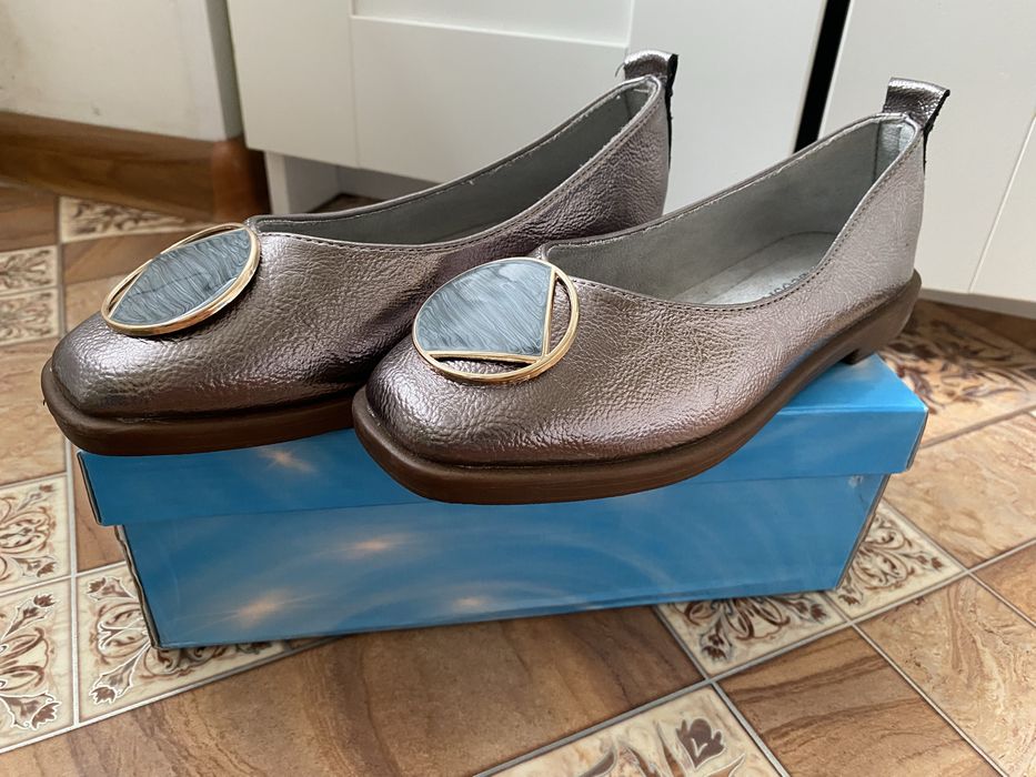 Кожанные балетки 35 размер