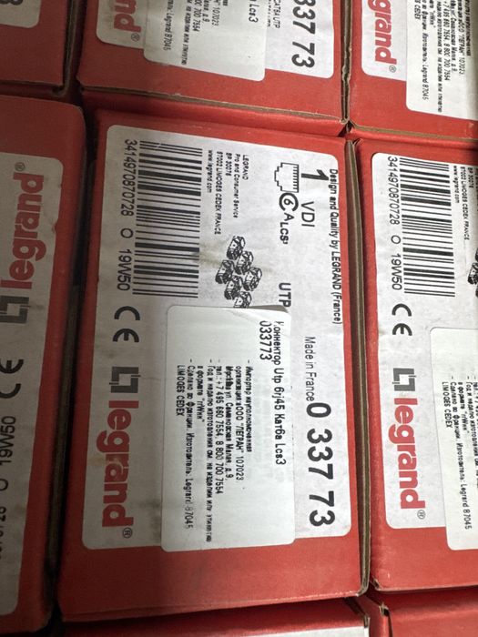 Коннектор utp 6 rj45 кат6а