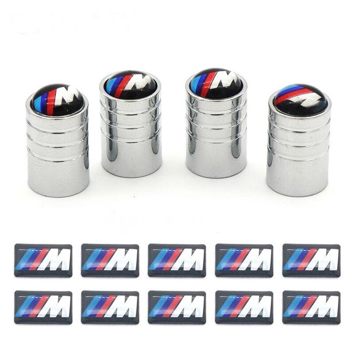 Embleme logo sticker jante/capace valve Bmw M power