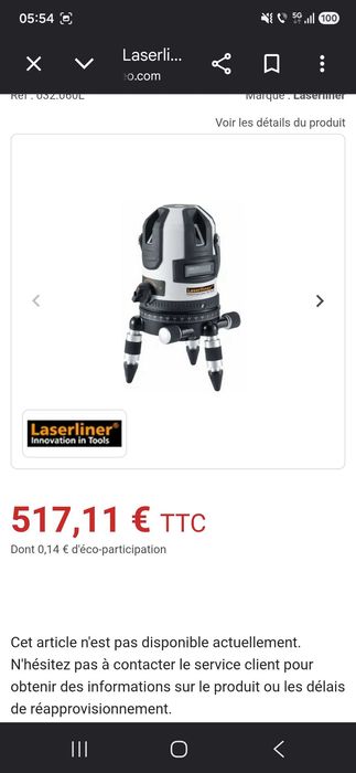 Vand laserline power cross 5g