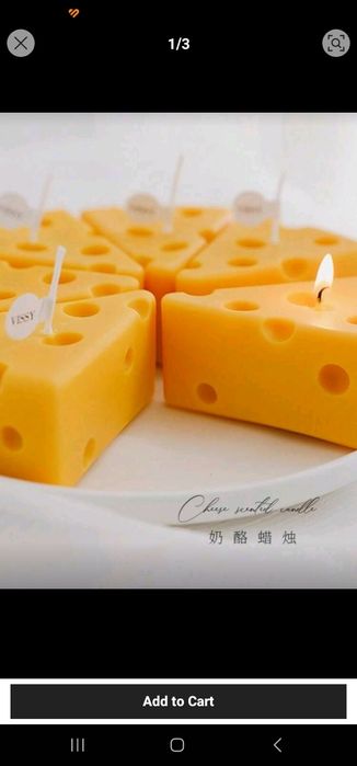 Lumanare tip cascaval