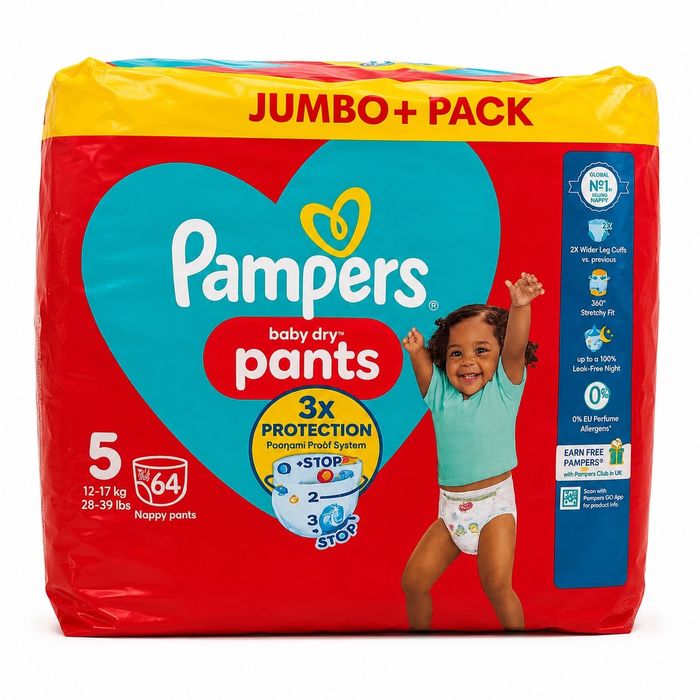 Памперси и гащички  Pampers baby-dry