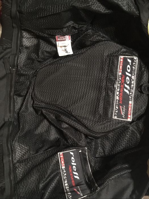 Geacă moto de piele, nouă, marimea 52 (M)