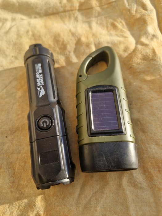 Lanterne pe solar coarba si acumulatori la lot