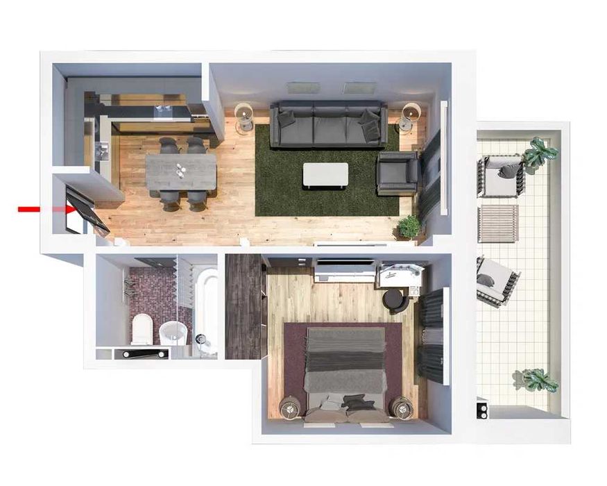 Proprietar 2 camere mobilat cu loc de parcare proprietate personala Green Park Tatarasi