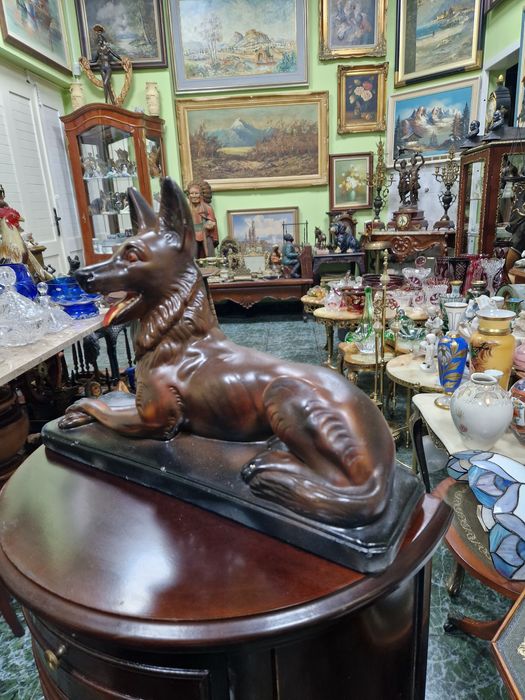 Прекрасна антикварна немска керамична фигура статуетка