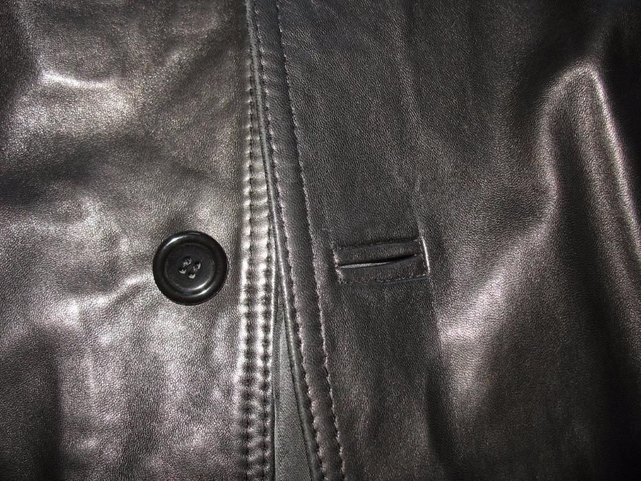 Haina din piele naturala piele de vitel deosebit barbatesc XL