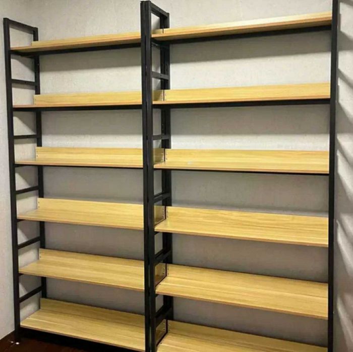 Книжная полка, 6-ярусный книжный шкаф, высокая книжная полка