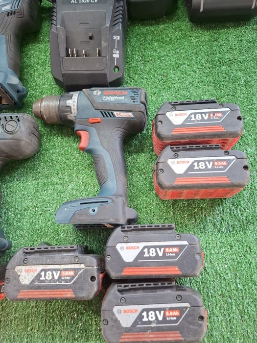 Инструменти на Bosch 18V ренде/шлайф/винтоверт/батерии