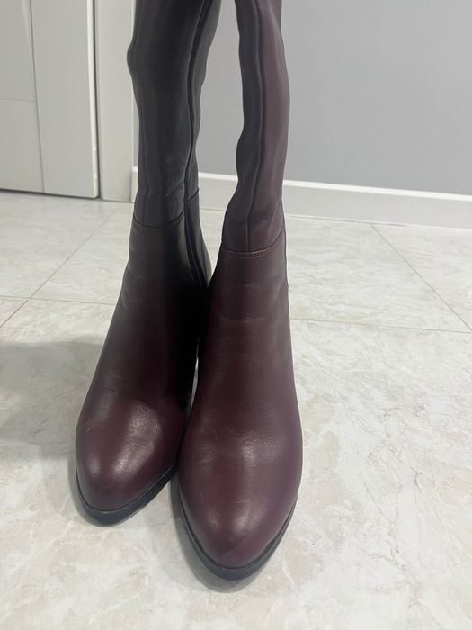 Зимние сапоги, кожаные 37-38