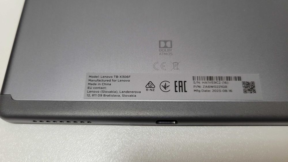 Tableta LENOVO Tab M10 HD (Gen2) TB-X306F, 10.1", 32GB, 3GB RAM, Wi-Fi