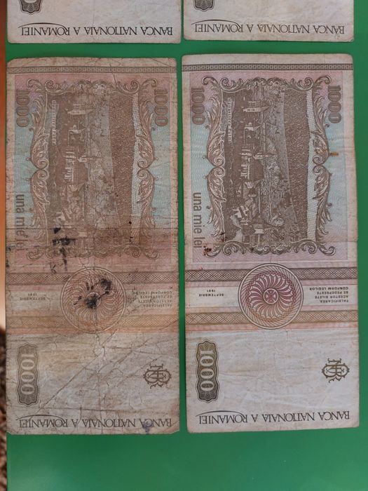 Bancnote 1000 lei din anul 1991