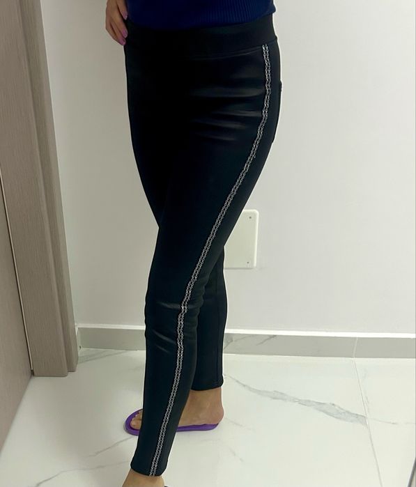 Set Pantaloni/colanti foarte grosi+bluză marimea S