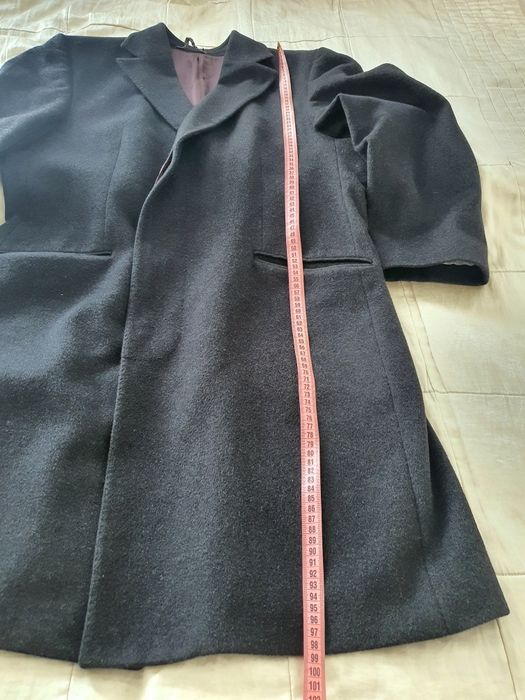 Palton bărbați Carl Gross Pure Cashmere, L XL gri inchis, elegant, călduros Lanificio Nesti Onelio