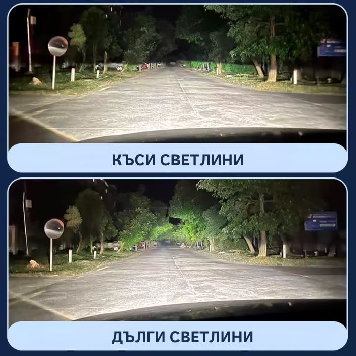 Диодни крушки  H7 с лупа 120W CANBUS