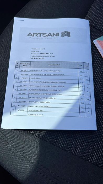 Vand sistem NOU instalatie incalzire in pardoseala