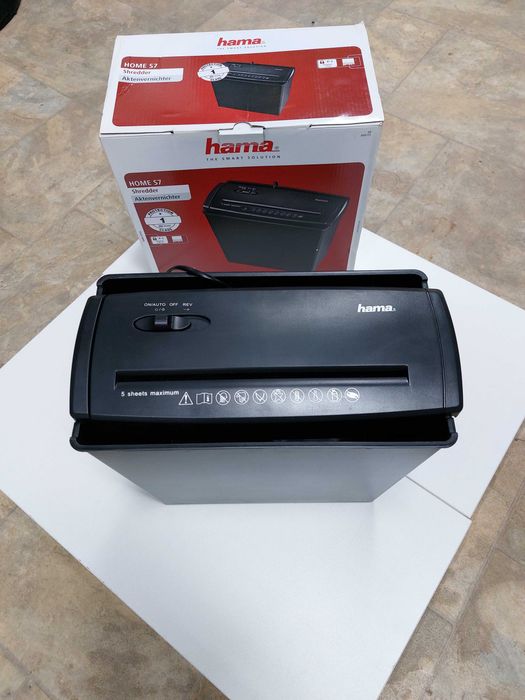 Чисто нова машина за унищожаване на документи/шредер Hama Home S7