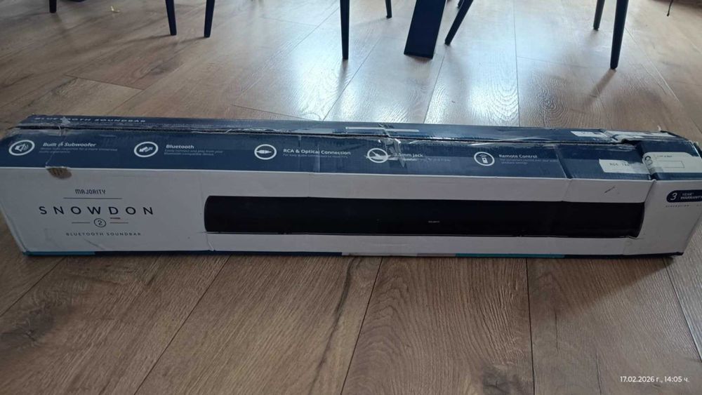 Саундбар с вграден субуфер, Majority 2.1, Bluetooth, PC, Wireless,120W