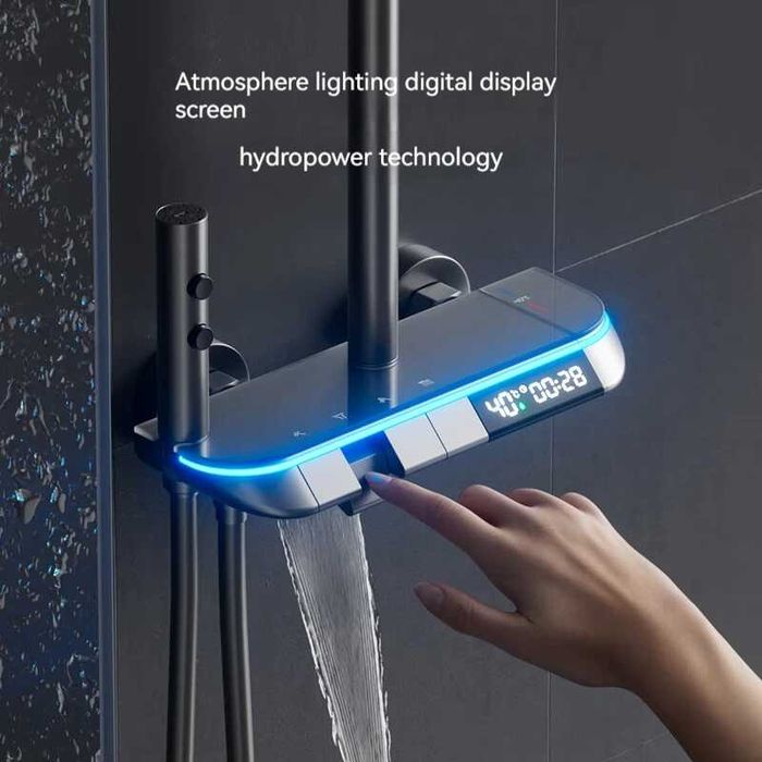Модерен интелигентен душ с дисплей и LED подсветка