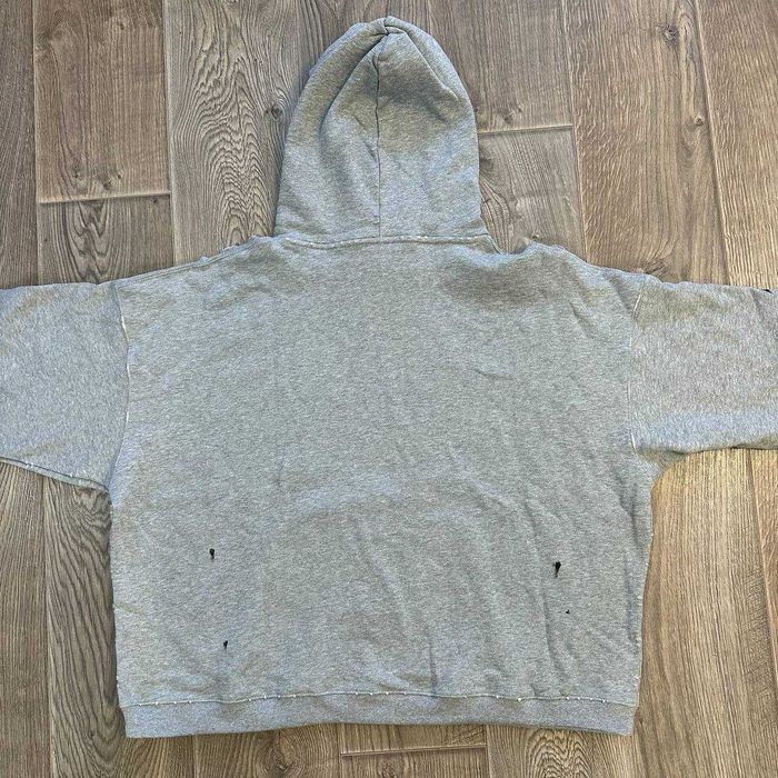 Сив суитшърт с качулка ERD Rick Owens grey hoodie