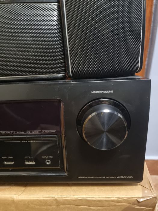 Receiver, amplificator Denon AVR-X1000, cu telecomanda
